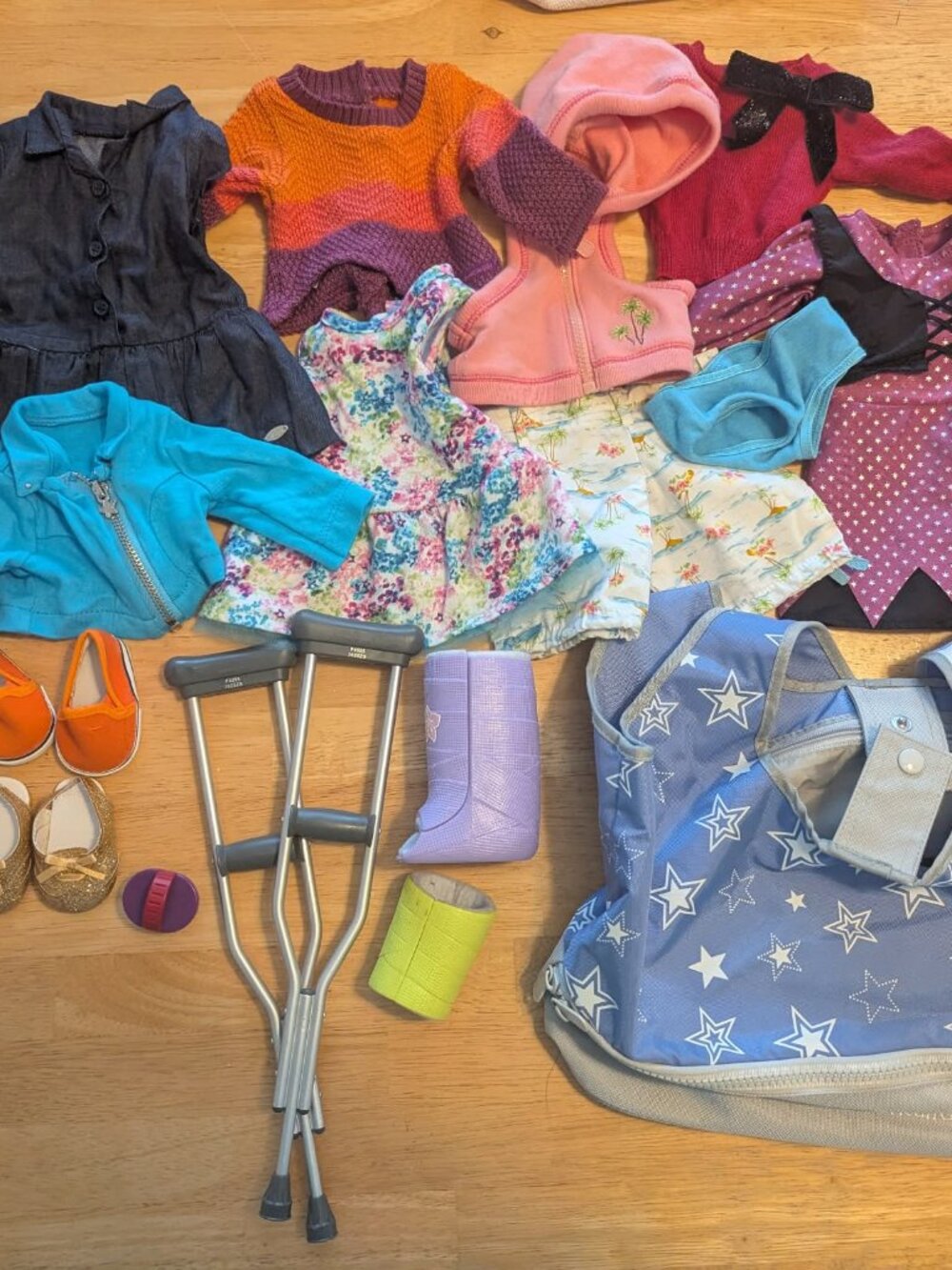 HUGE American Girl LOT Shoes Clothes USA Bag Better Witch Winter Tourist Western